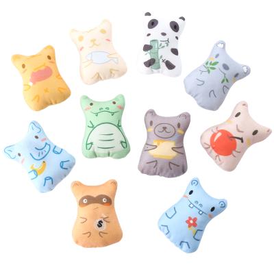 China Viable Hot Selling Cute Animal Toy Shape Cat Plush In Catnip Cat Toy for sale