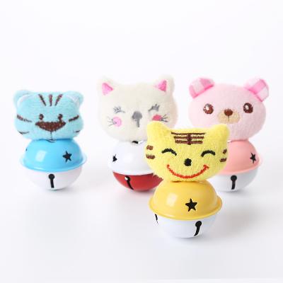 China New Viable Improved Cute Cat Shape Plush Toy With Bell And Catnip For Interactive Kitty Cat Toy for sale