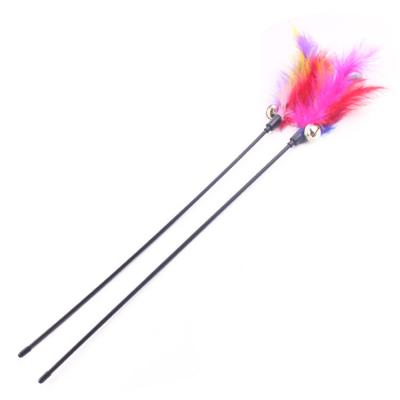 China Viable Colored Cat Feather Bells Funny Cat Riddle Replacement Cat Toy for sale