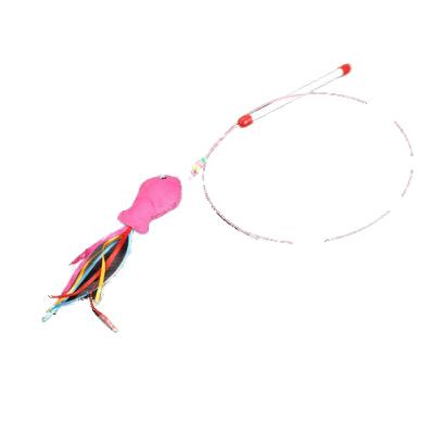 China Viable steel wire fish cat riddle cat toy pet products wholesale in stock fast delivery cat toy for sale