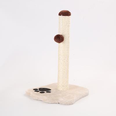 China Sustainable Cat Climbing Frame With Ball Scratching Board Cat Toy Pet Supplies Wholesale In Stock Cat Toy for sale