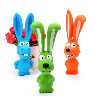 China High Quality Viable Cute Pet Toy n Rabbit Voice Latex Supplies Molars In Running Fast Delivery Dog Toys for sale