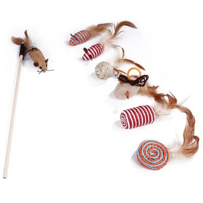 China Sustainable Cat Toy Set Pack 7 Pcs Cat Toy Set for sale