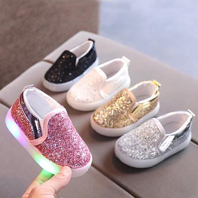 China Light up light children's sports shoes children's new small softly soled baby light shoes for sale