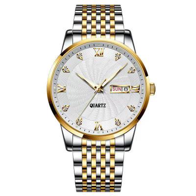 China Amazon Wholesale Hot Mock-up Business Date Stainless Steel Classic Fashion Watches Men's Gold Waterproof Men's Automatic Top Watch Wristwatch for sale