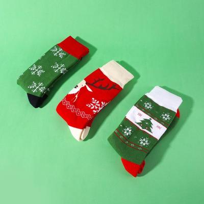 China Wholesale 3 Packs Viable Professional Fashionable Casual Quality Christmas Winter Thick Comfortable Socks For Men for sale