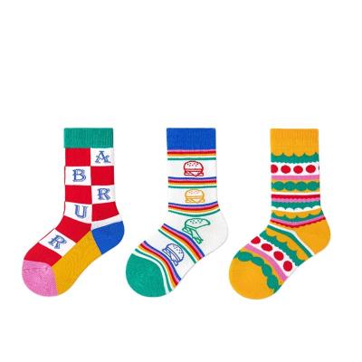 China 2022 wholesale custom made cartoon tiger cotton breathable medium tube socks for boys and children in spring and autumn2 for sale