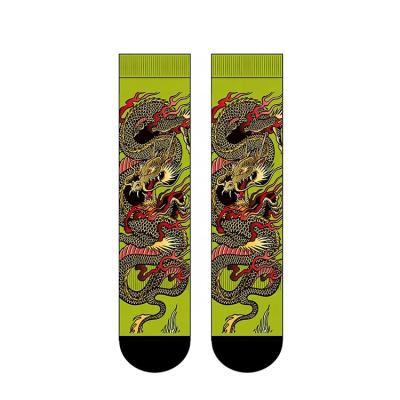 China Sporty Made In China Fashion Novelty Fashion Casual Sporty Cotton Spandex Polyester Fun Color Print Women Men Happy Socks for sale