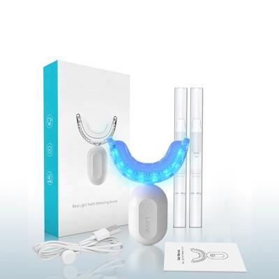 China Teeth Whitening Oral Pen Private Logo Teeth Whitening LED Light Home Kits Care Calculation Stain Remover For Adults for sale