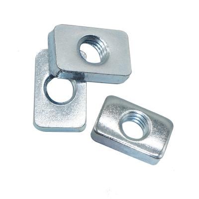 China Industry Custom 316 M4 M8 Square Thread Rectangle Bolt Nut High Precision Stainless Steel M6 Barrel Nuts for sale