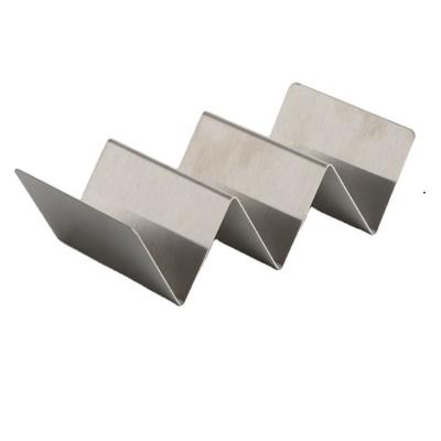 China Sustainable Stainless Steel Taco Holder With 2 Or 3 Compartments for sale