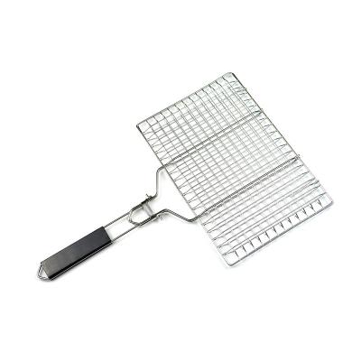 China Easily Cleaned Hot Sale Product Stainless Steel BBQ Grill Wire Mesh Net / Fish Grill Net for sale