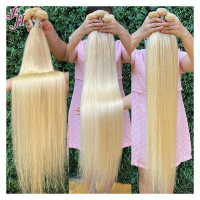 China Silky Straight Wave Hair Bundles FH 613 Hair Bundles Deal Blonde Bundles Weave 613 Cuticle Aligned Hair Virgin Hair Bundles for sale