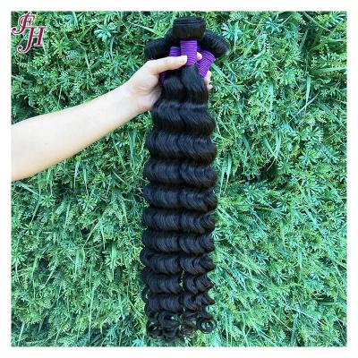 China Original Color 100% Natural LOOSE DEEP WAVE FH Hair Weave Bundles Extensions Deep Wave Hair Bundles for sale