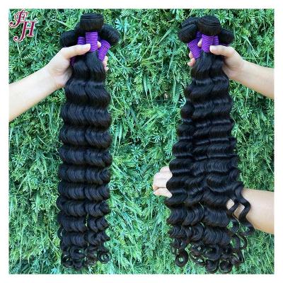 China Wholesale Natural LOOSE WAVE FH Color Virgin Hair Weave Cuticle Aligned Loose Deep Wave Bundles Hair for sale