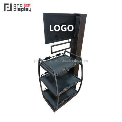 China Wood Customized OEM Modern Design High Quality Wholesale Wooden Wine Display Stand for sale