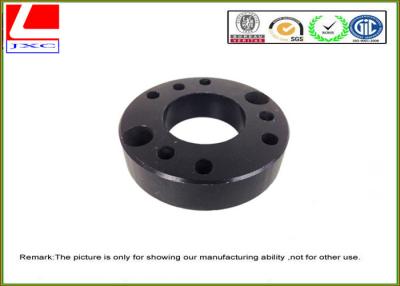 China Machined Turned Parts Aluminium CNC turning base with black anodization for sale