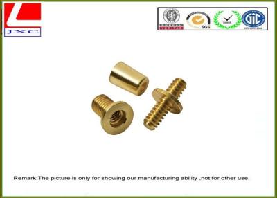 China Metal Computer Numerical Control CNC machining service Brass shaft , +/-0.1mm Tolerance for sale