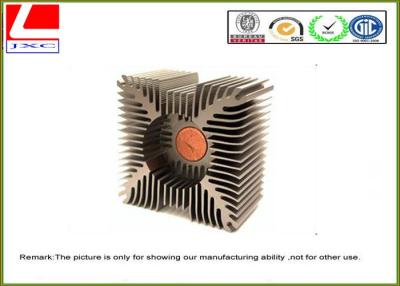 China Customize anodized heatsink / Aluminum Heat Sink profile for auto engine for sale