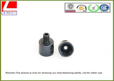 China Custom aluminum CNC turning roller black anodizing and sandblasting for sale