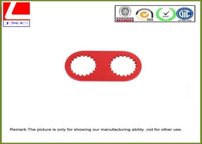 China high precision machining parts made of aluminum with red anodization. for sale