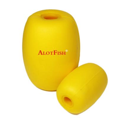 China Deep Sea Fishing EVA 15 Yellow EVA Foam Fishing Floats 125* 160 *28 mm for sale