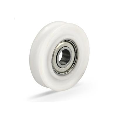 China Door and window gate hot selling 6000 nllon u spline pulley plastic wheels with bearings for sale