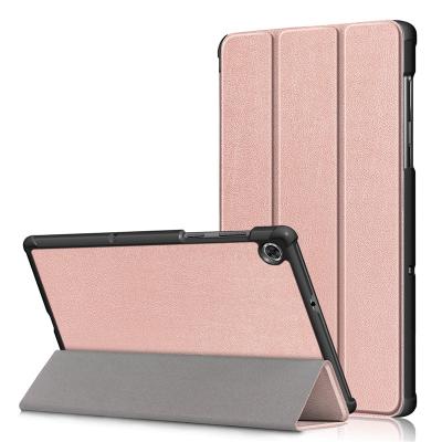 China Lightweight for Lenovo TAG M10 HD 2nd Gen 2 TB-X306X X306 X306X 2020 M10HD Tablet Case Custer Fold Stand Leather Cover for sale