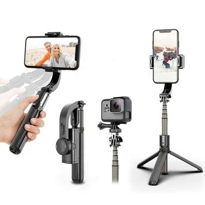 China L08 Mobile Phone Gimbal Stabilizer Tripod Selfie Stick Holder 360 Rotation Adjustable Handheld Anti-shake Video Selfie Stabilizer for iPhone for sale