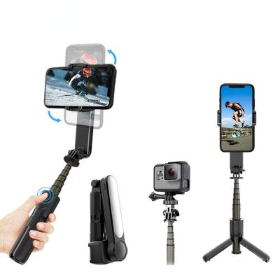 China L09 Mobile Phone Gimbal Stabilizers Toothless Blue Wireless Remote Smart Shooting Selfie Stick Selfie Stick With Tripod Stand Estabilizador Monopod for sale