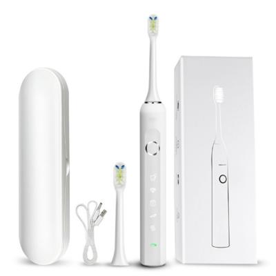 China New Sonic Electric Toothbrush Low Noise Rechargeable Waterproof Intelligent Rechargeable with Replaceable Heads for sale