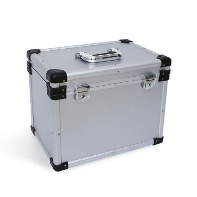 China Portable Factory Made Safety Goods Large Size Hardware Storage Tool Box Silver Aluminum Case for sale