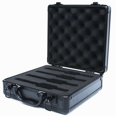 China Portable Factory Supply Black Direct Durable Hardware Tool Aluminum Flight Folder Storage Case Box for sale