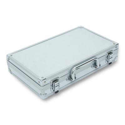 China Factory Professional Portable Carry Tool Case With Handle Silver Aluminum Portable Hard Custom Made for sale