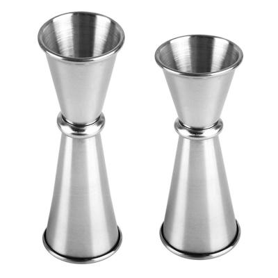 China SS 340 20/40ml 25/50ml Liquor Measuring Cup Cocktail Jigger Bar Tool Set for sale