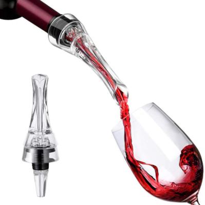 China Stainless Steel Wine Aerator Pourer Deluxe Decanter Spout For Robust Red And White Wine for sale