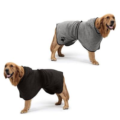 China ISO9001 Cotton Dog Drying Dressing Gown Powerful Absorbent Bathrobe For Cats for sale