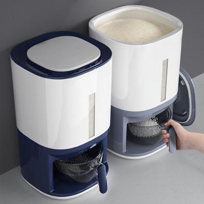 China Insect Proof Automatic 10kg Rice Storage Container Household Storage Organization for sale