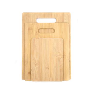 China OCPO Kitchen S M L 3 Piece Bamboo Cutting Board Set Wooden Crafts Supplies for sale