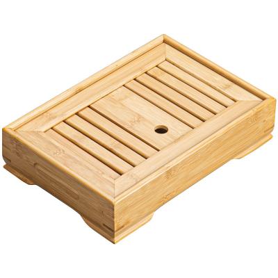 China Reservoir Type Chinese Bamboo Gongfu Tea Tray 11''*7''* 2.5'' for sale