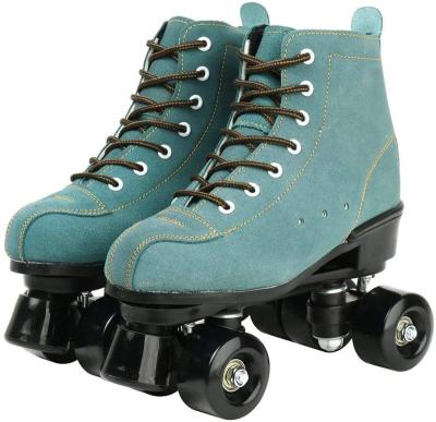 China Cowhide Skating Roller Stripes For Double-Row High Top Design Adjustable Classic Women And Men Shoes Premium Roller Skates for sale