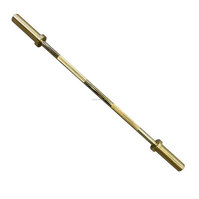 China New Style 2021 Gym Weight Equipment Lifitng Universal Custom Color Fitness Barbell Gold Bar With Bearing for sale