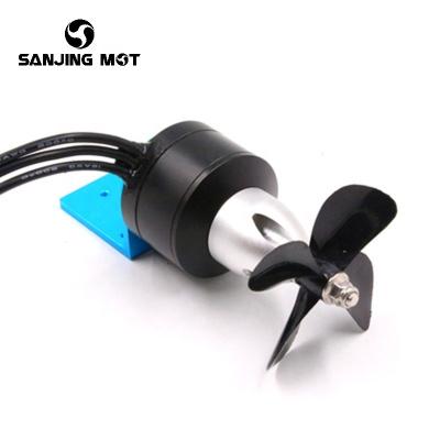 China NEW 24V Waterproof Waterproof Brushless Boat Thruster Industrial CNC Precision Machining DC Underwater Motor for sale