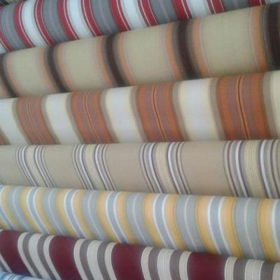 China Memory Yarn Dyed Outdoor Curtain Fabric Wholesale Olefin Outdoor Fabric for sale