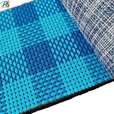 China Single PVC Mesh Fabric Outdoor PET Tarpaulin Fabric PVC Coated Polyester Mesh Fabric for sale