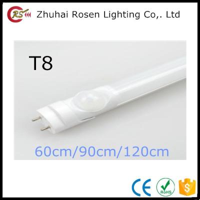 China Quality 175-260v 60cm 90cm 120cm 9w 13w 18w T8 Size Aluminum White Infrared Sensor Led Tube Light for sale