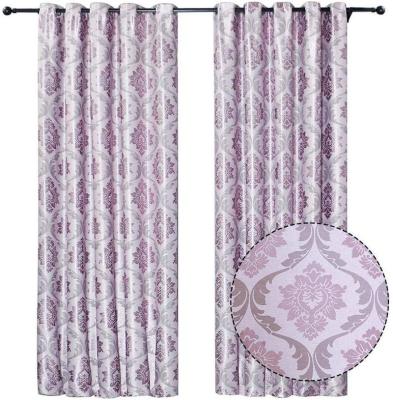 China Wholesale Classic Blackout Jacquard Window Curtain Grommet Top Cortin Panel for sale