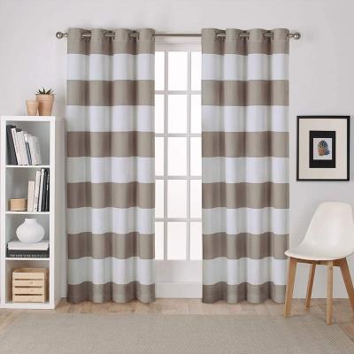 China Line Insulated Curtains For Living Room Ready Made Luxury Window Drapes for sale