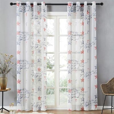 China Blackout Wholesale Europe Drop Shipping Luxury Pure Printed Curtain Panels for sale