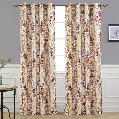 China Blackout Printed Curtain Fabric Manufacturer Wholesale Curtains For Living Room for sale